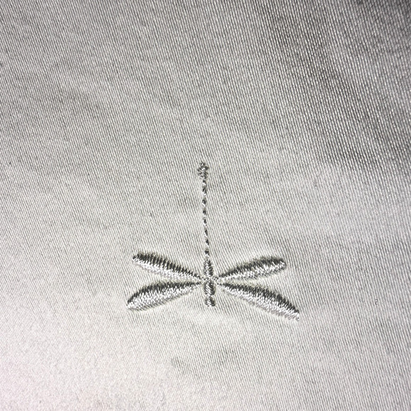 Talbots Women's White Embroidered A-line Skirt ‎ Size 8 Casual Classic Preppy - Picture 5 of 7